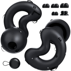 RelaxCharm Moon Series Ear Plugs - Up to NRR49dB Noise Cancelling, Snoring Blocking, Travel, 6 Pairs